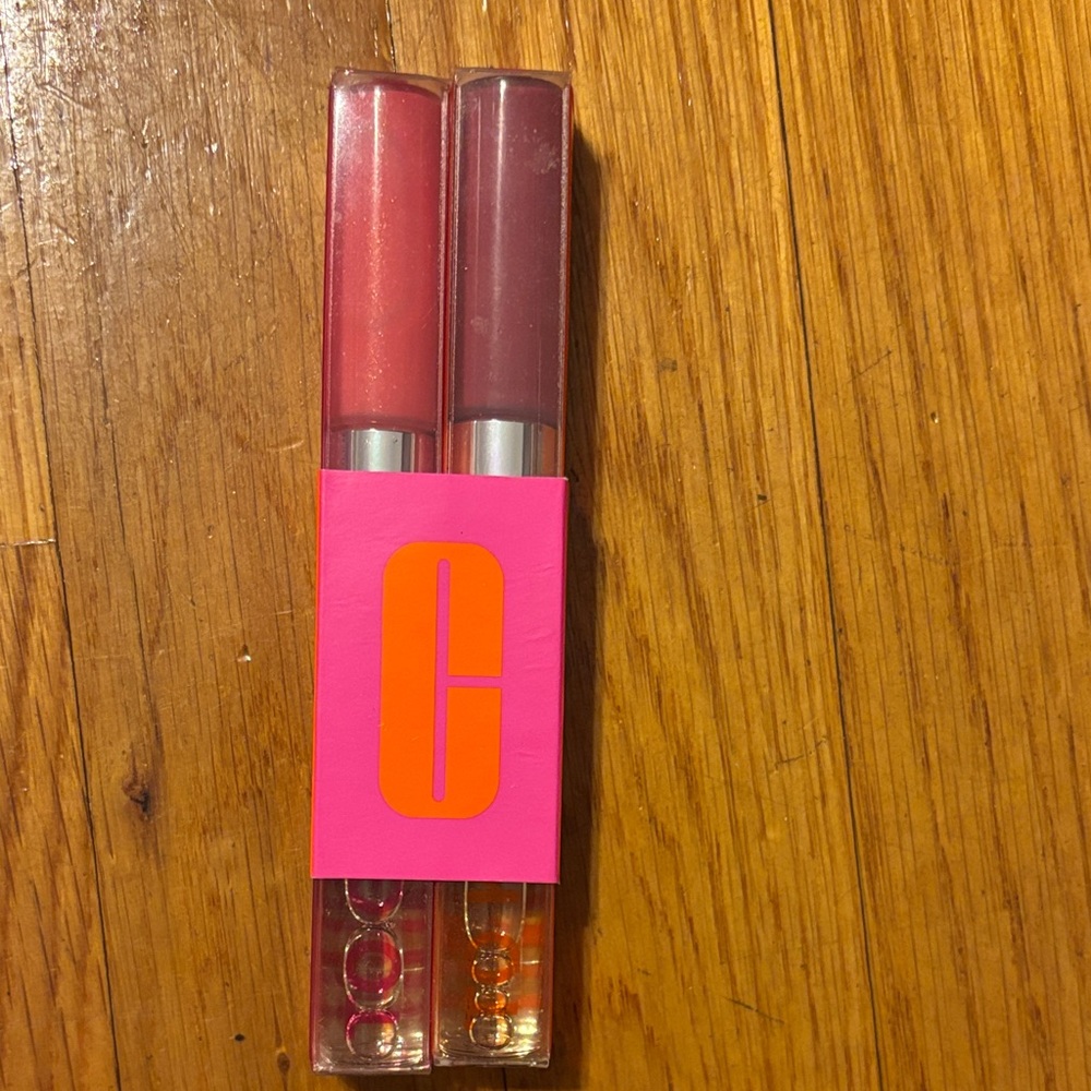Clinique Happy Rollerball and Lip Gloss Set - Rosewater Pop and Pinot Pop New